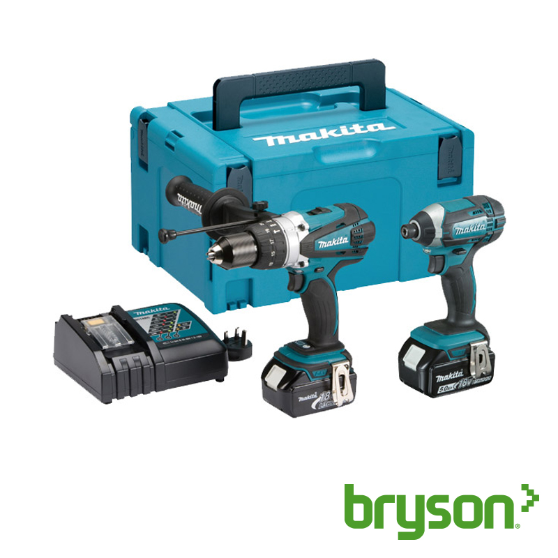Makita DLX2145TJ Combi/Impact Driver Twinpack