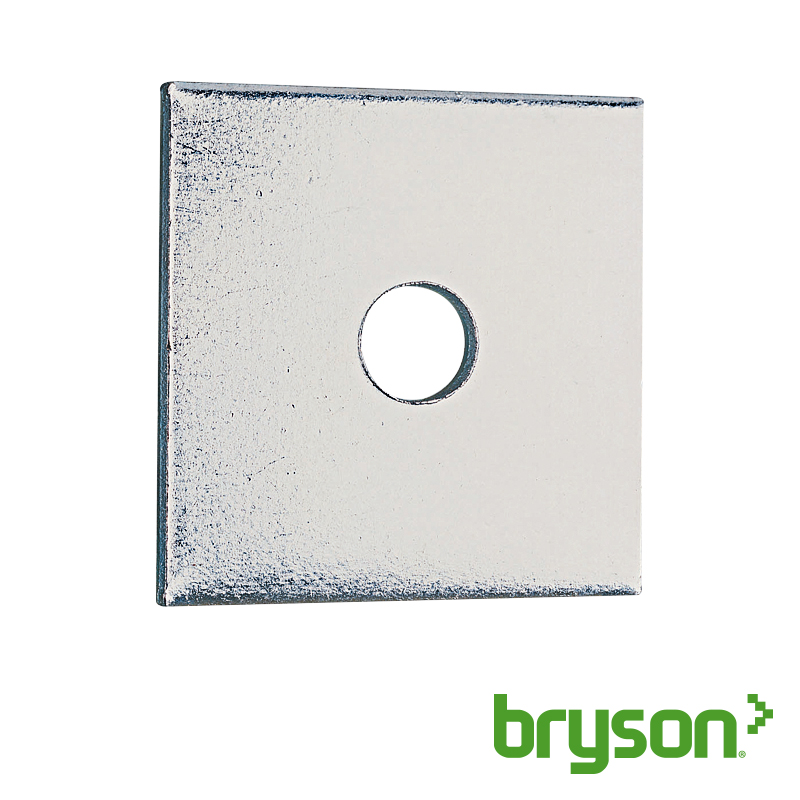 Square Plate Washers - BZP