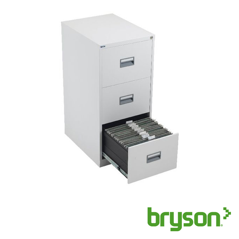 White 3 Drawer Filing Cabinet