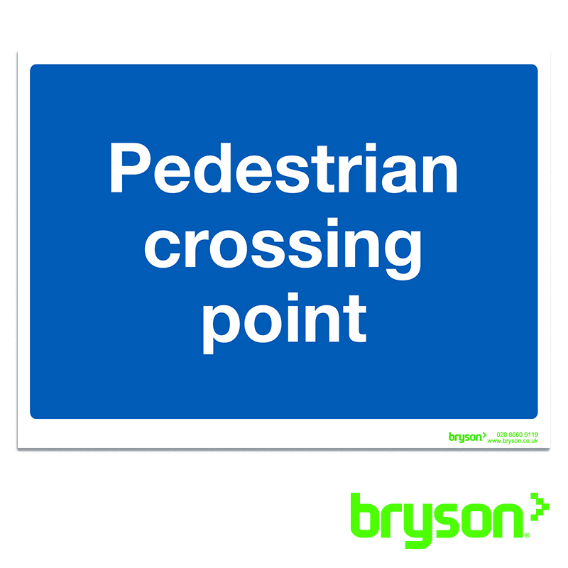 Pedestrian Crossing Point Sign