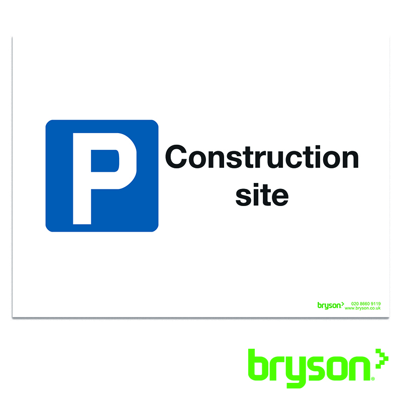 Construction Site Parking Sign