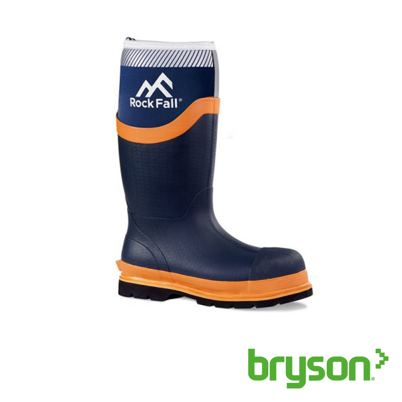 Rockfall Silt S5 CI HRO SRC Safety Wellingtons - Blue/Orange