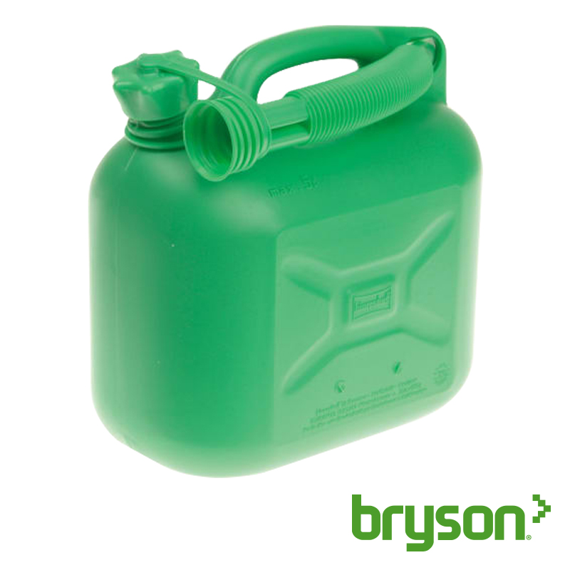 Unleaded Petrol Can & Spout Green - 5L
