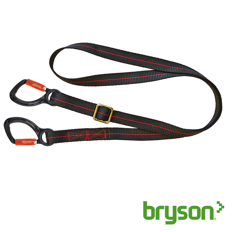 JSP Pioneer™ Adjustable Restraint Lanyard, Flat Webbing & 2 Karabiners