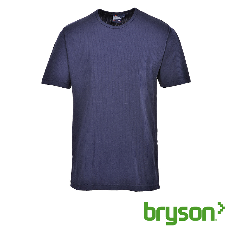 Portwest Thermal T Shirt Short Sleeve - Navy