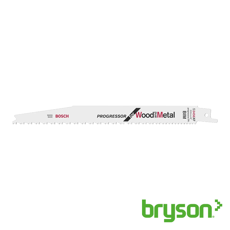 Bosch Reciprocating Saw Blades - Progressor Wood & Metal Cutting S3456XF - 200/19mm