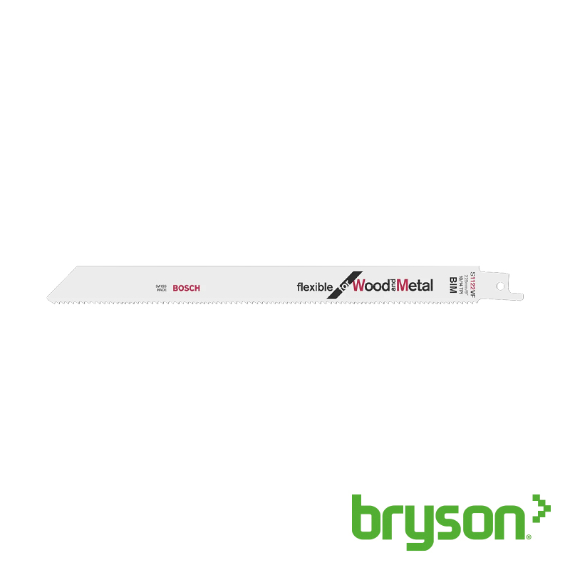 Bosch Reciprocating Saw Blades - Wood & Metal Cutting S1122HF - 200/10mm