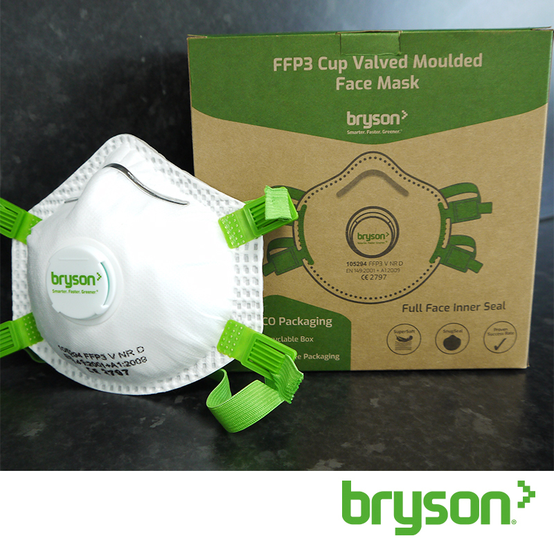 Bryson FFP3 Valved Moulded Face Mask