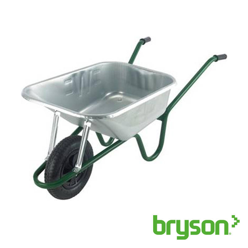 Bryson Wheelbarrow Heavy Duty Deep Pan Steel 120L
