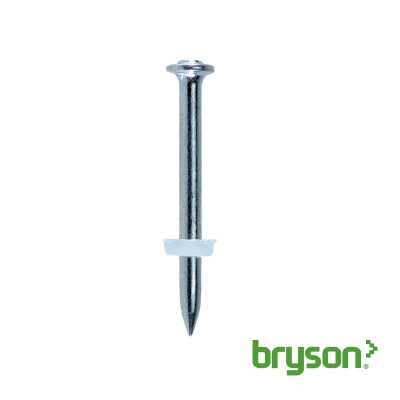 Cartridge Nails - Plastic Washered Pins