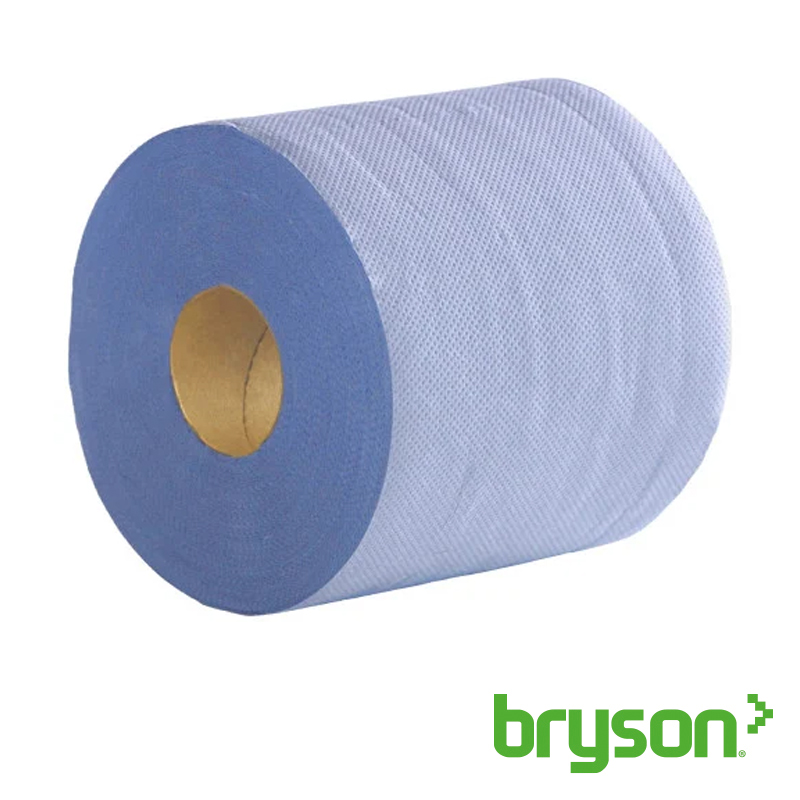 Connect Essentials Bumper Wiping Roll 2 Ply Blue