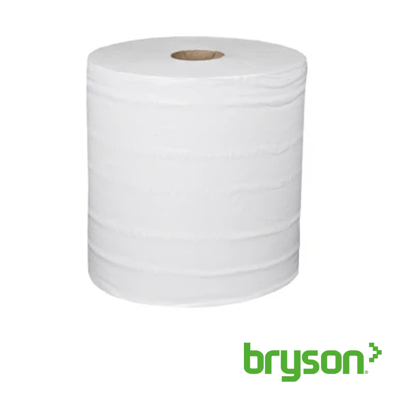 Connect Essentials Bumper Wiping Roll 2-Ply White
