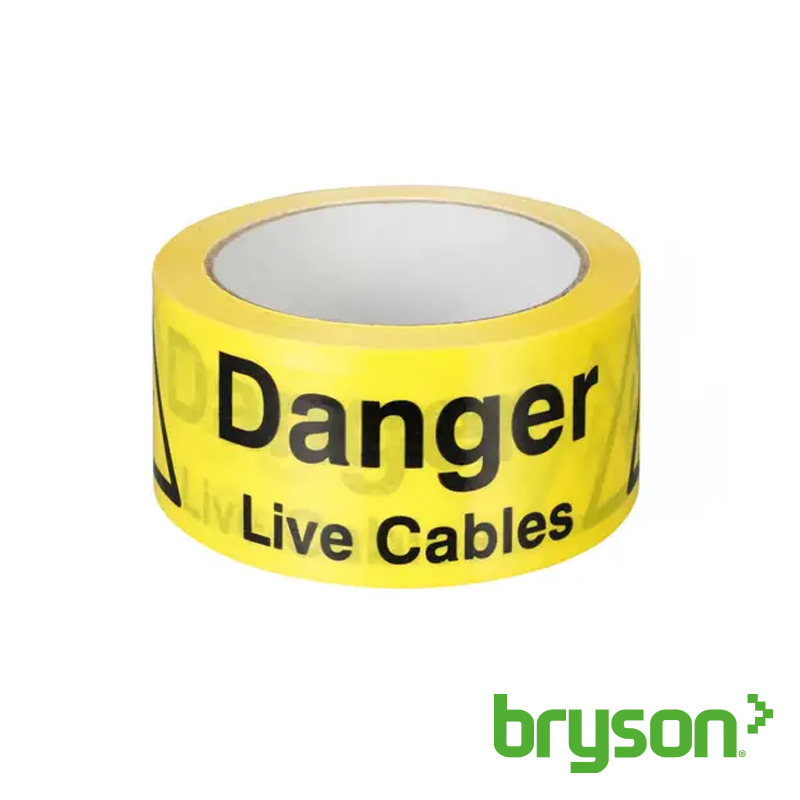 Danger Live Cables Hazard Tape