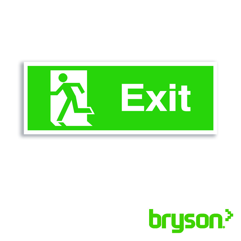 Fire Exit Running Man Left Sign