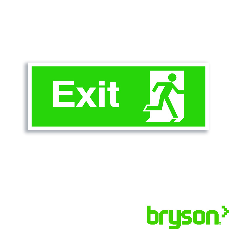 Fire Exit Running Man Right Sign