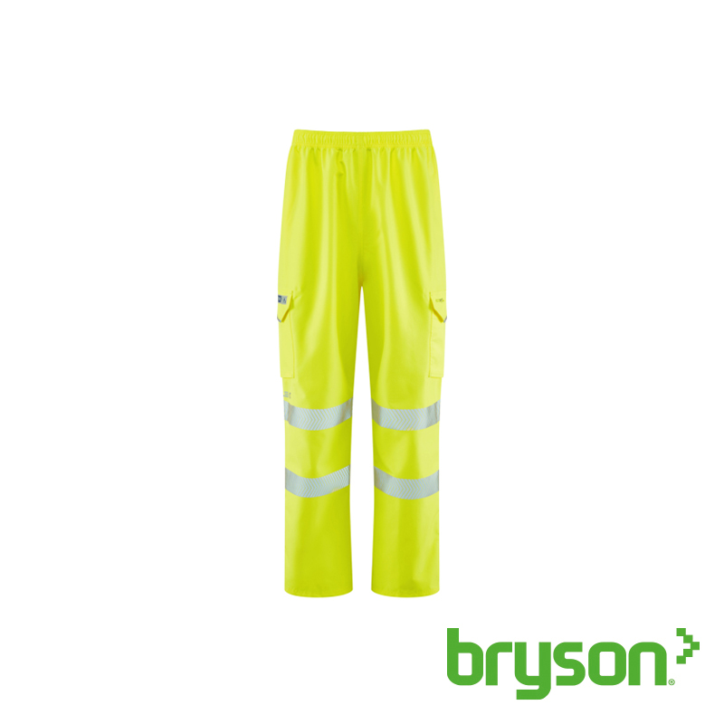 Leo Instow EcoViz Breathable Cargo Trouser Yellow