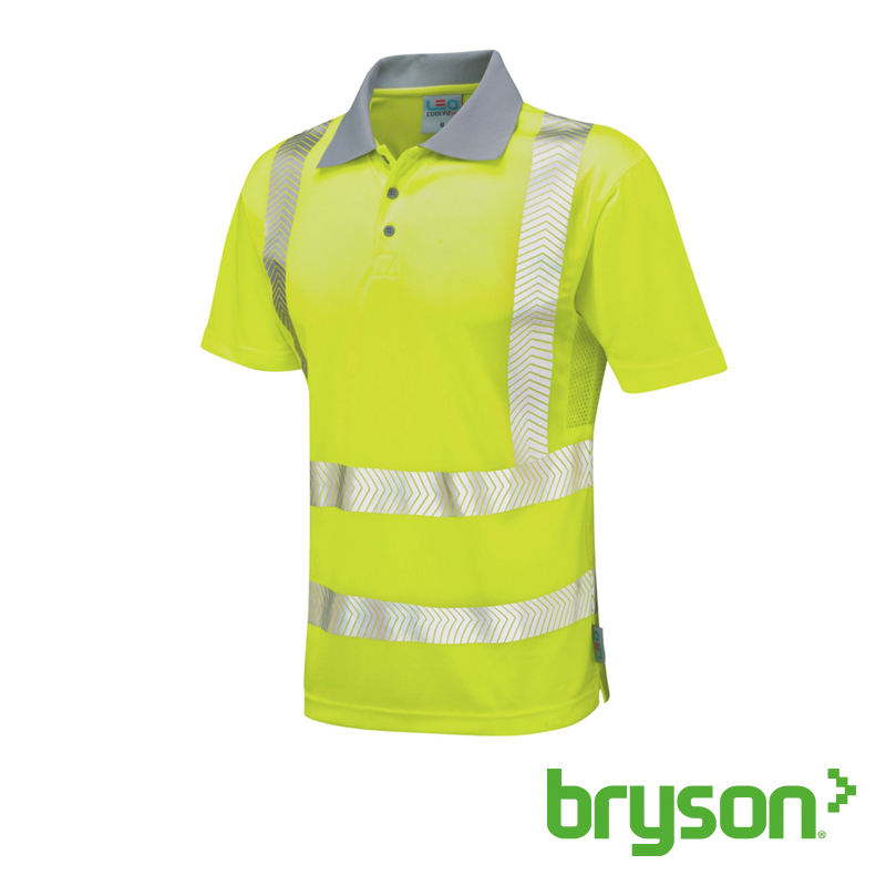 Leo Woolacombe EcoViz Performance+ Polo Shirt Yellow