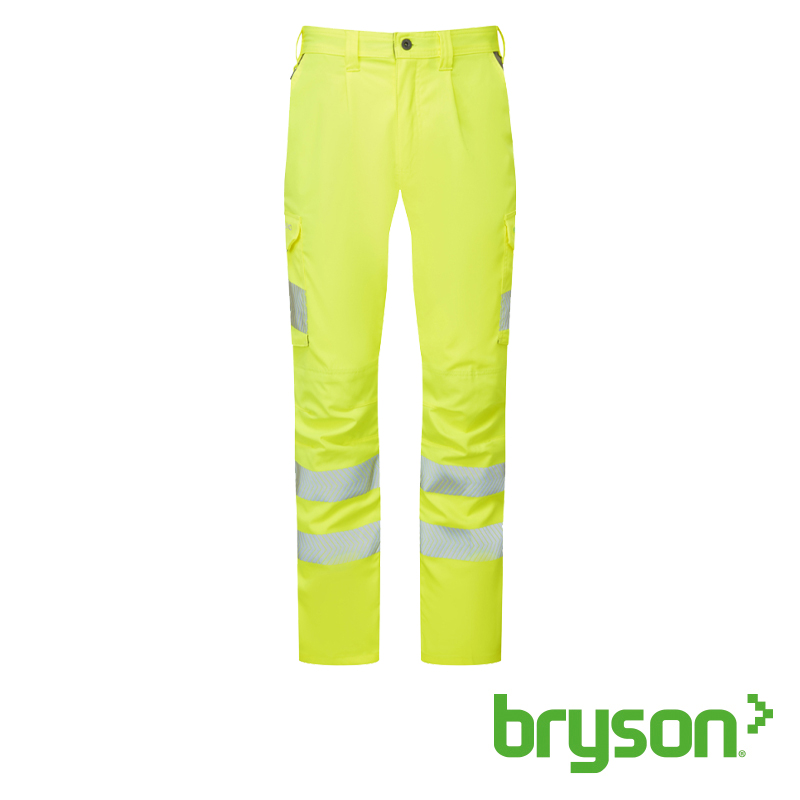 Leo Workwear Winsford Stretch Cargo Trouser Yellow