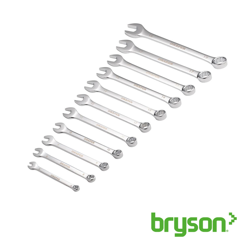Metric Combination Spanner Set - 8-19mm - 12 Piece