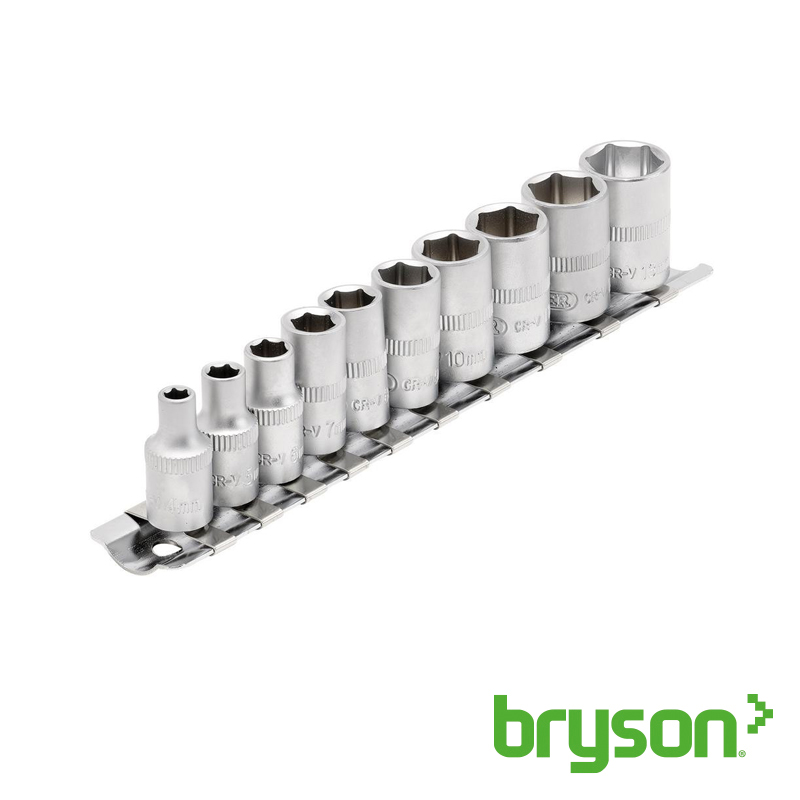 Metric Socket Set - 1/4 - 10 Piece