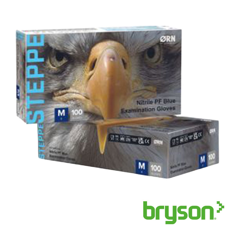Orn Nitrile Powder-Free Disposable Gloves Blue Box 100
