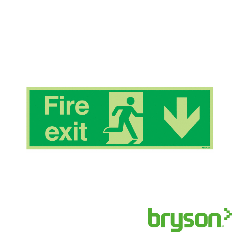 Photoluminescent Fire Exit Signage