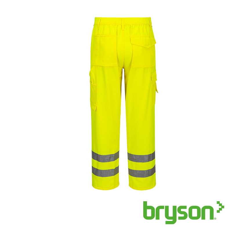 Portwest E046 Hi-Vis Work Trousers Yellow