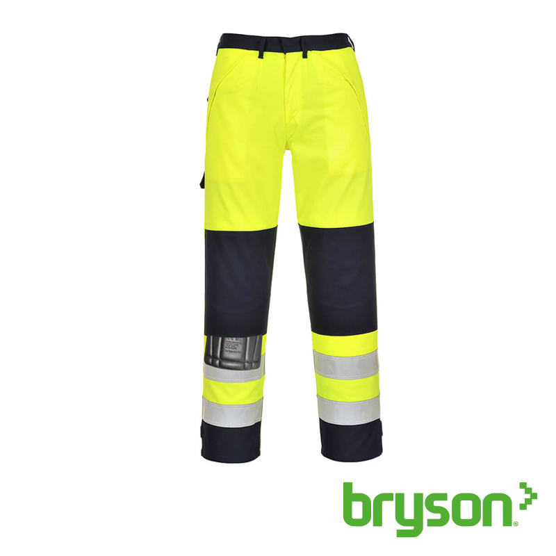 Portwest FR62 Bizflame Work Hi-Vis Multi-Norm Contrast FR Trousers