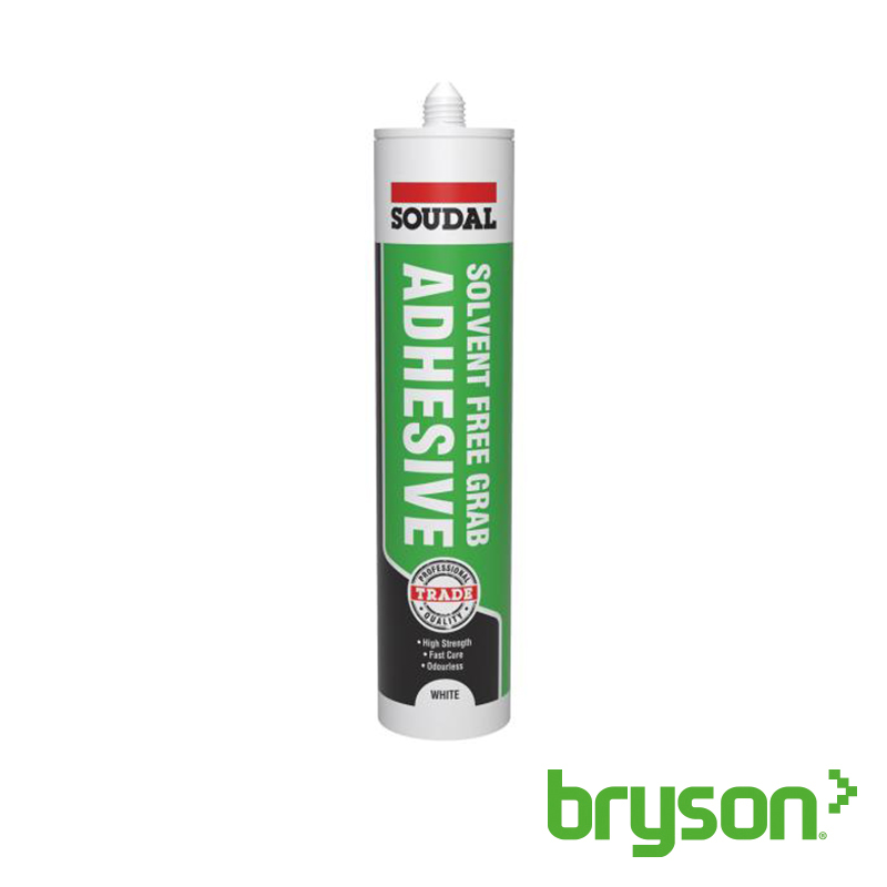 Soudal Solvent Free Grab Adhesive White - 290ml