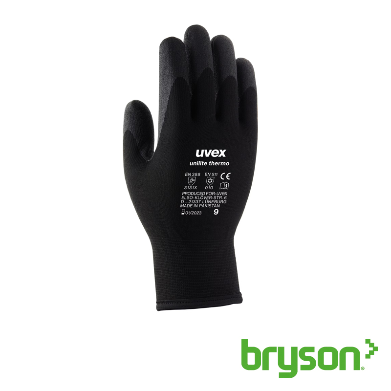 Uvex Unilite Thermo Winter Gloves - Black