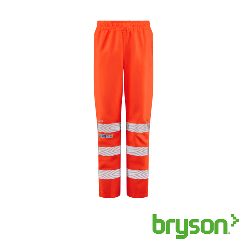 Womens Leo Hannaford Ecoviz Breathable Overtrouser Orange