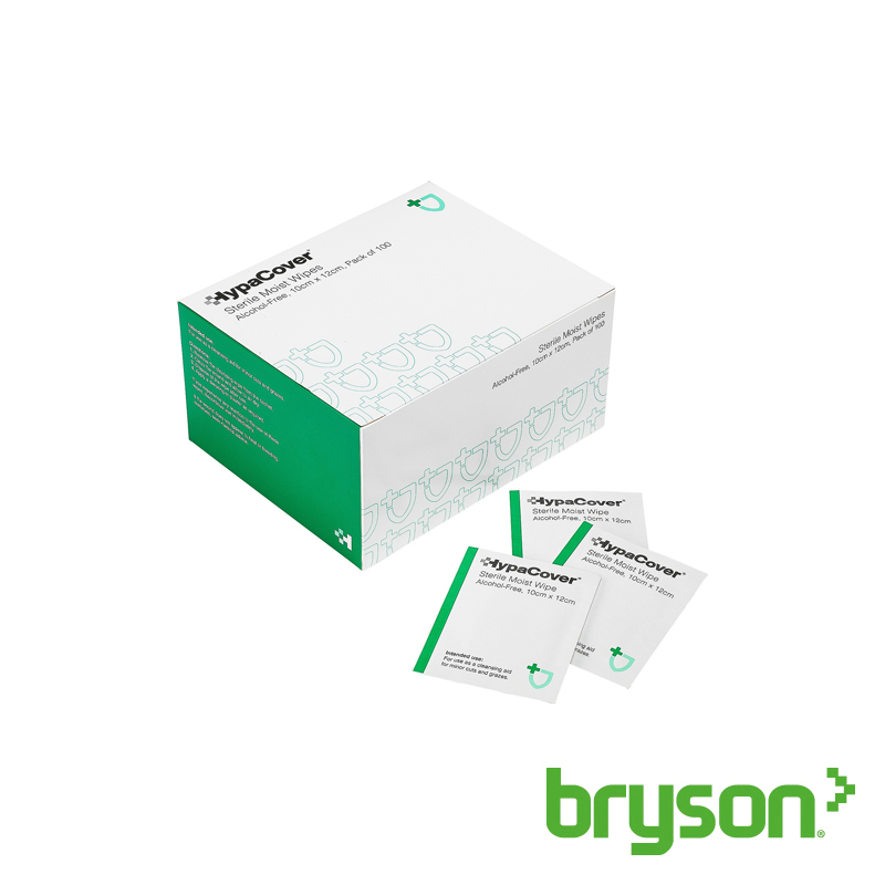Wound Cleansing Antiseptic Wipes - Box of 100