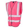 Leo Workwear Pilton Hi Vis Waistcoat - Pink