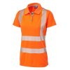 Leo Workwear Pippacott Womens EcoViz Polo Shirt - Orange