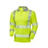 Leo Barricane EcoViz Performance+ Sleeved Polo Shirt Orange
