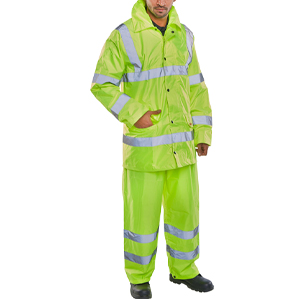 Hi-Vis Yellow Rainsuit