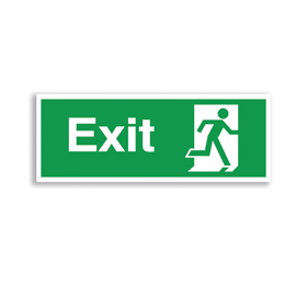 Fire Exit Running Man Right Sign