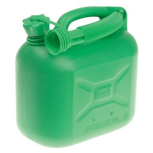 Unleaded Petrol Can & Spout Green - 5L