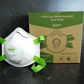 Bryson FFP3 Valved Moulded Face Mask