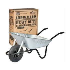 Bryson Wheelbarrow Galvanised Easy Load Boxed 85L