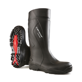 Dunlop Purofort + Full Safety black wellington