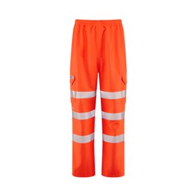 Leo Instow Ecoviz Breathable Cargo Trouser Orange
