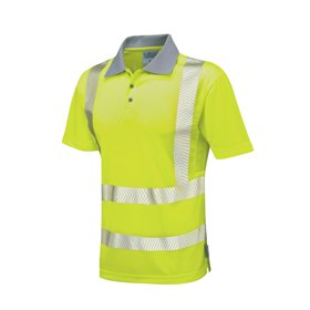 Leo Woolacombe EcoViz Performance+ Polo Shirt Yellow