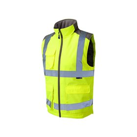 Leo Workwear Torrington Hi Vis Bodywarmer - Yellow