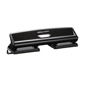 Office Depot 4 Hole Punch Black 20Sheets