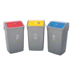 Recycling Bin Station - Set of 3