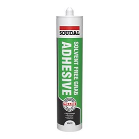 Soudal Solvent Free Grab Adhesive White - 290ml