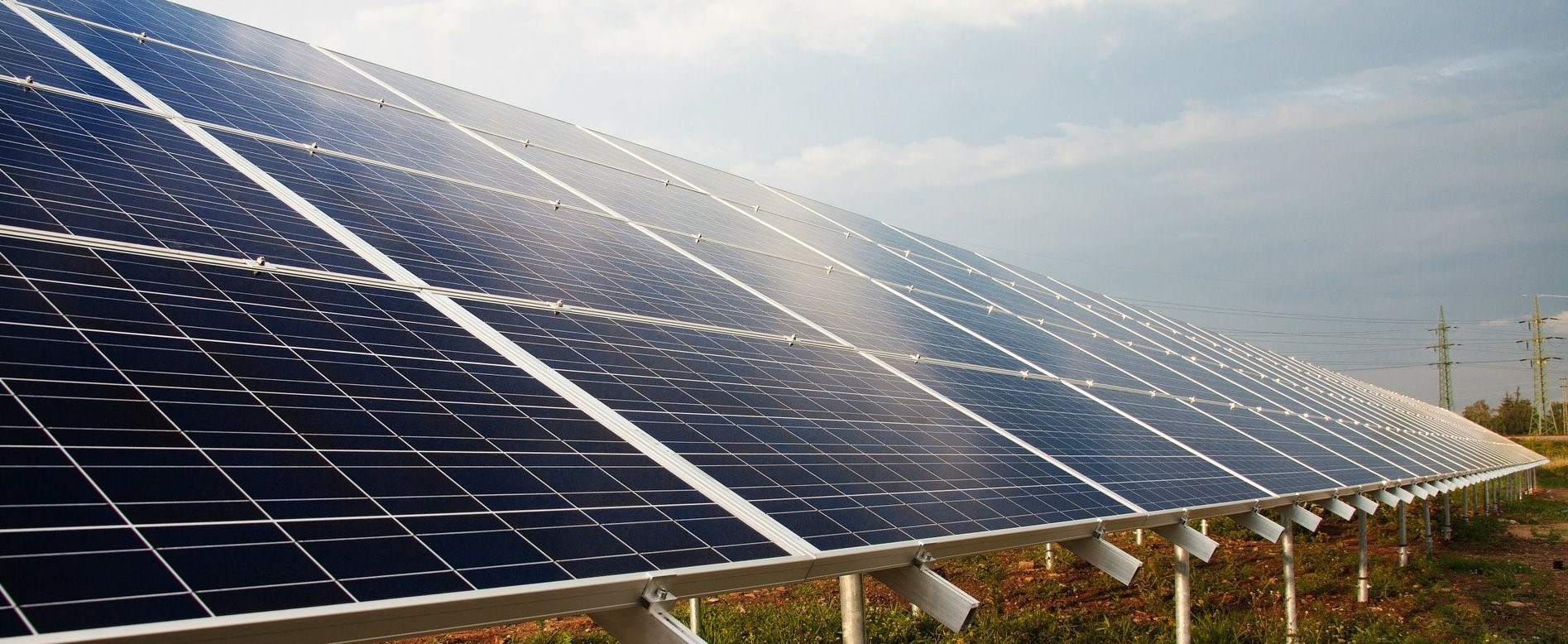 Solar Panels in a Field - Eco Friendly