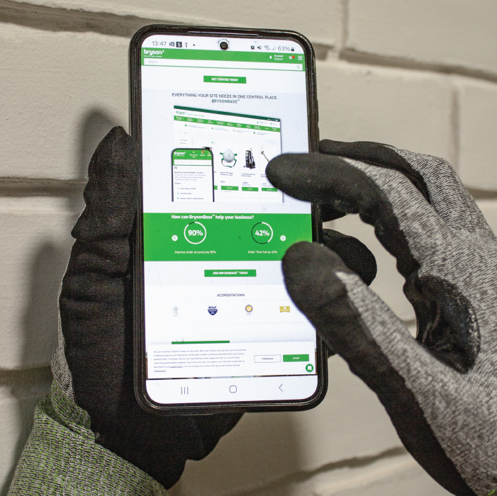 EnviroTouch glove at work