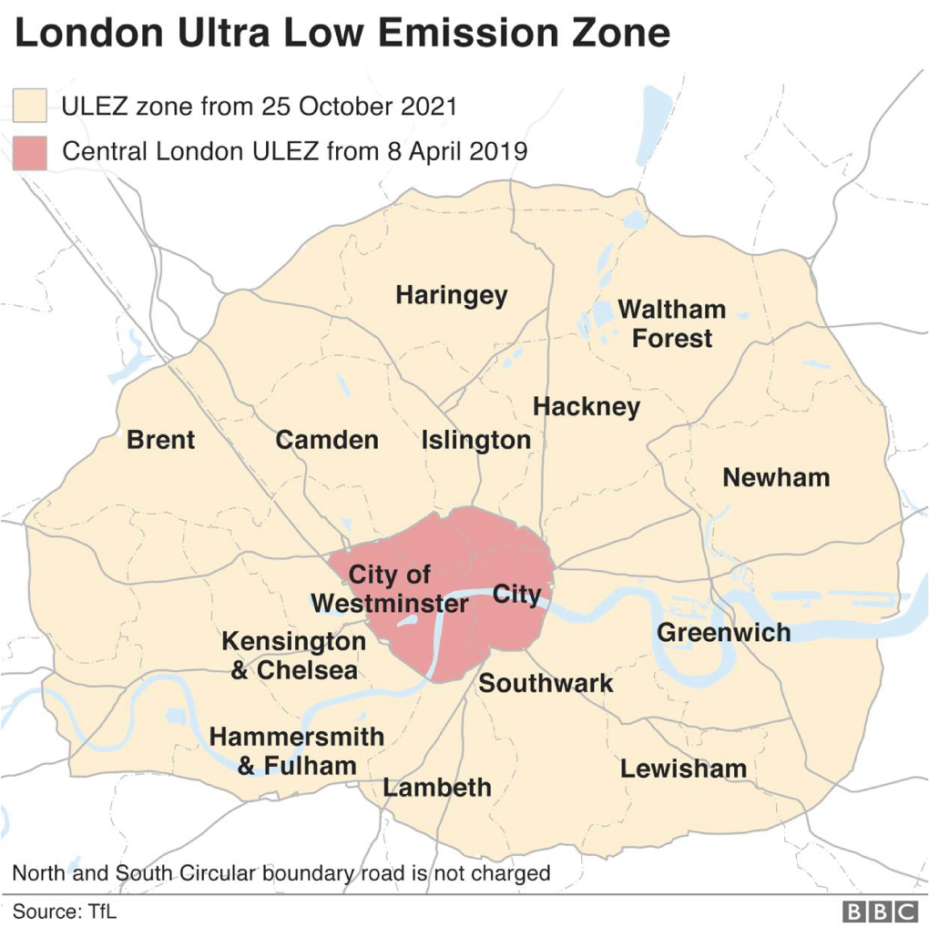 TfL introduces Ultra Low Emission Zone (ULEZ) TfL introduces Ultra Low Emission Zone (ULEZ)